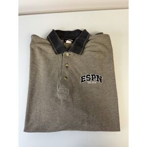Vintage 90's ESPN Polo Style Shirt Golf Sports Size XL